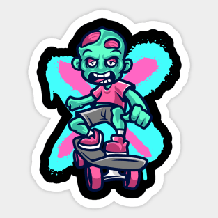 ZOMBIE SKATEBOARDING Sticker